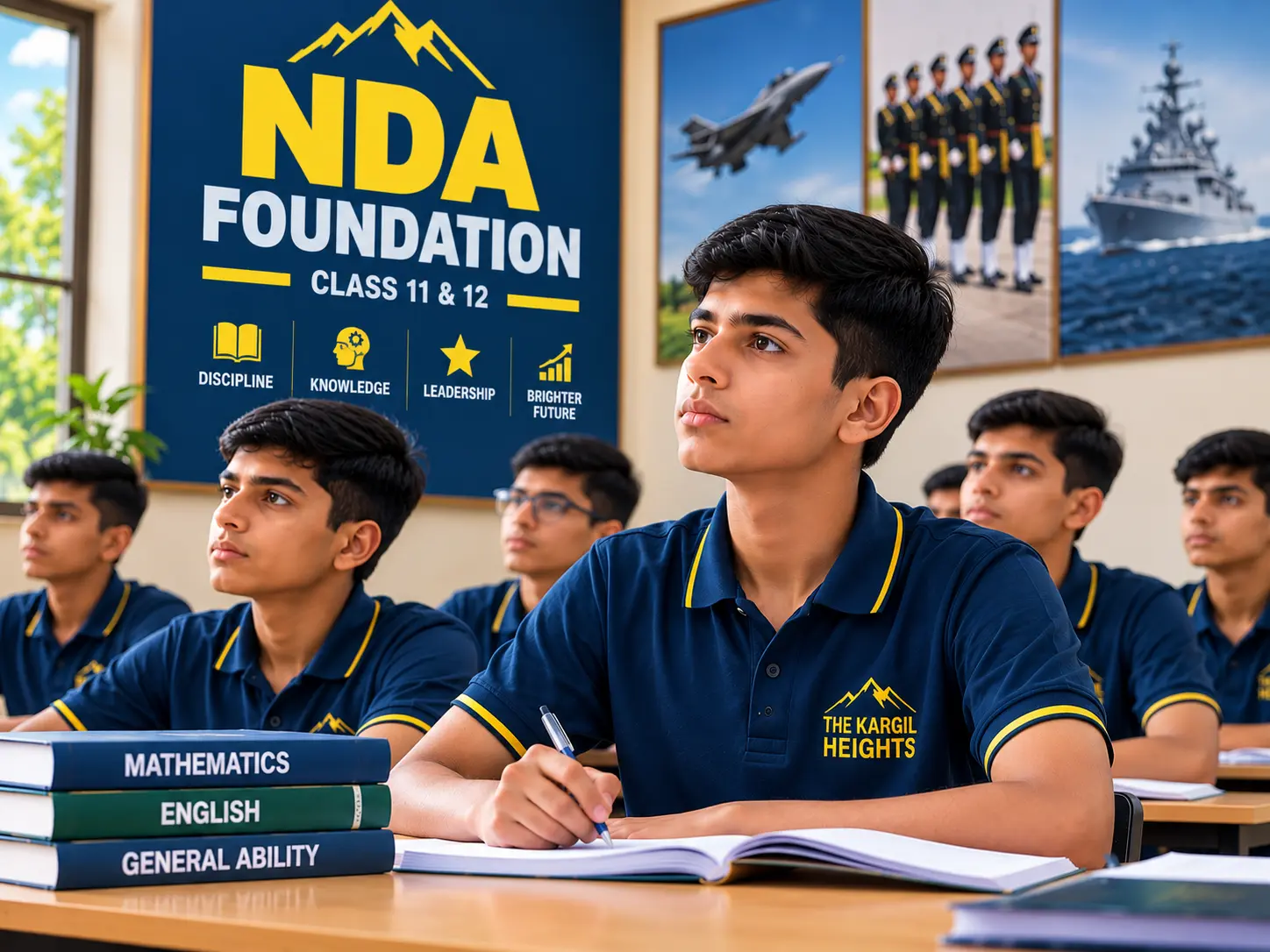 Students building defence preparation foundation