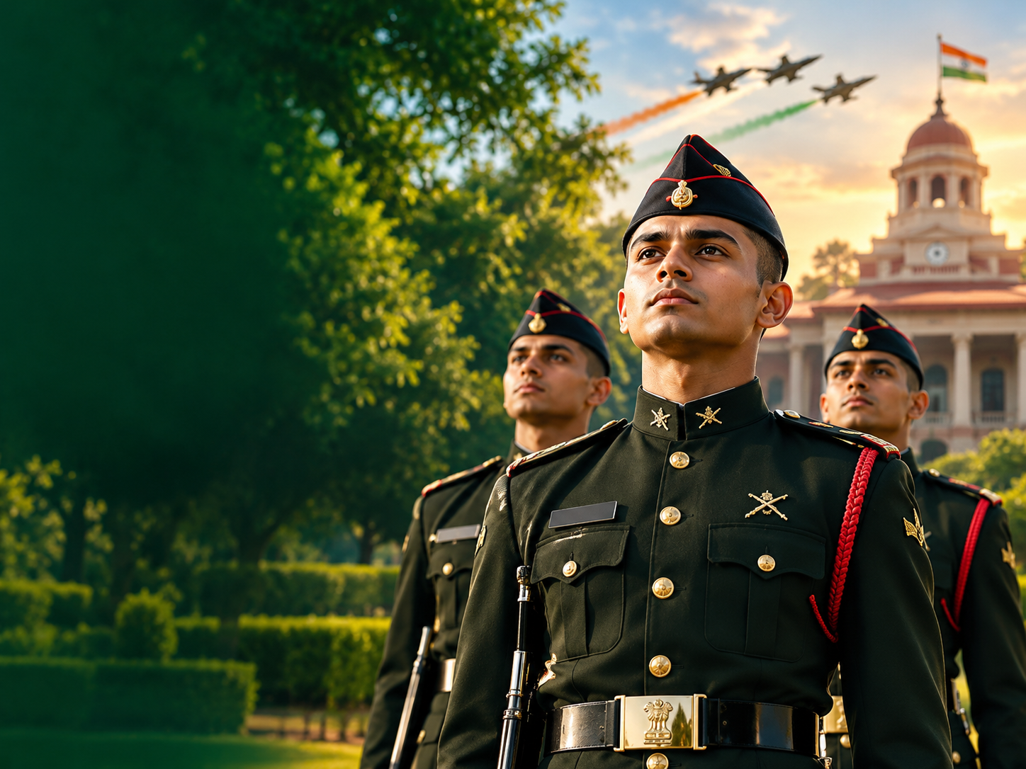 NDA aspirants preparing for defence examination at The Kargil Heights Prayagraj