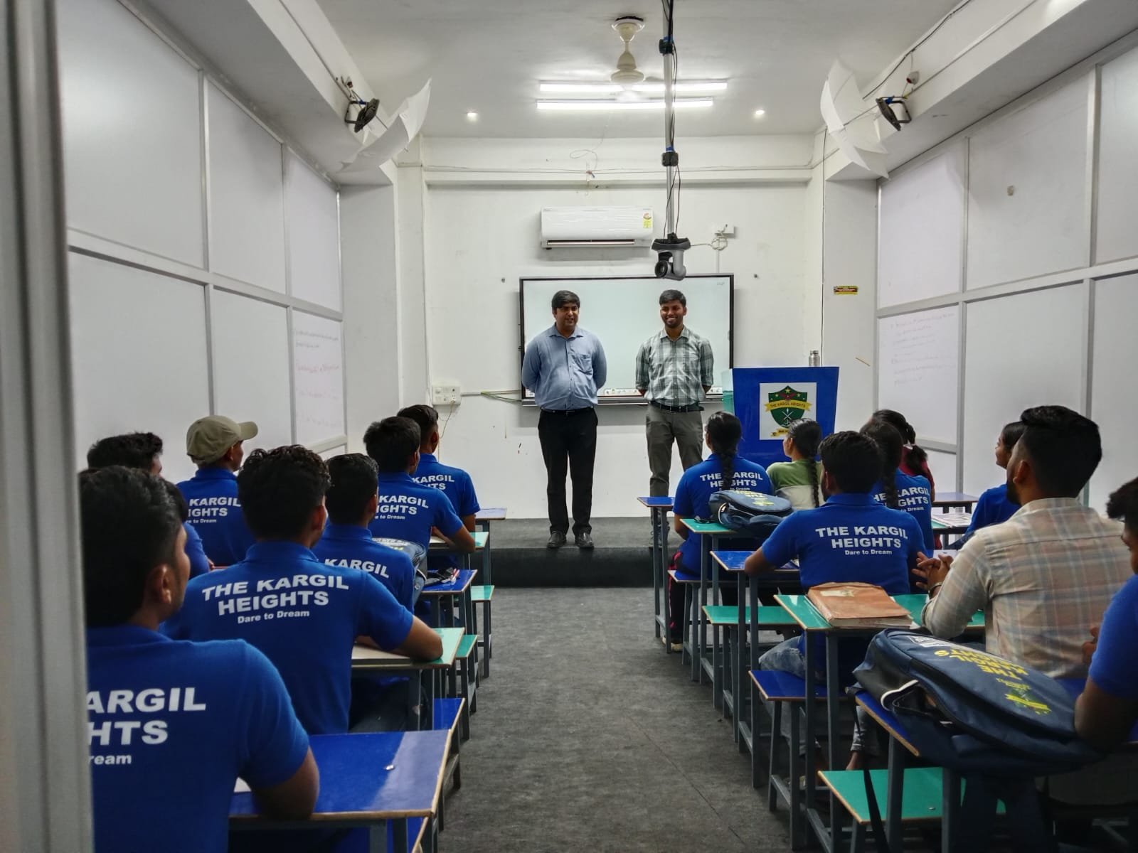 Defence students taking mock tests